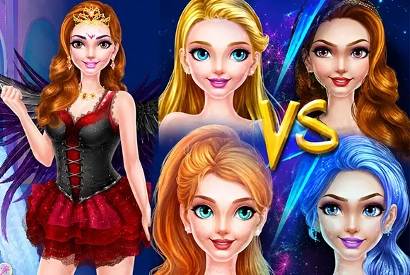Fairy Princess Dress up VS Witch Make up