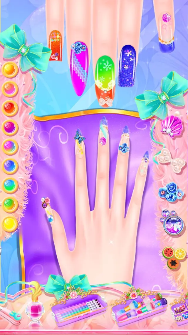 Fashion Nail Art Salon Game