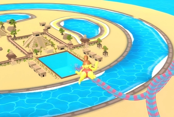 waterpark sliding